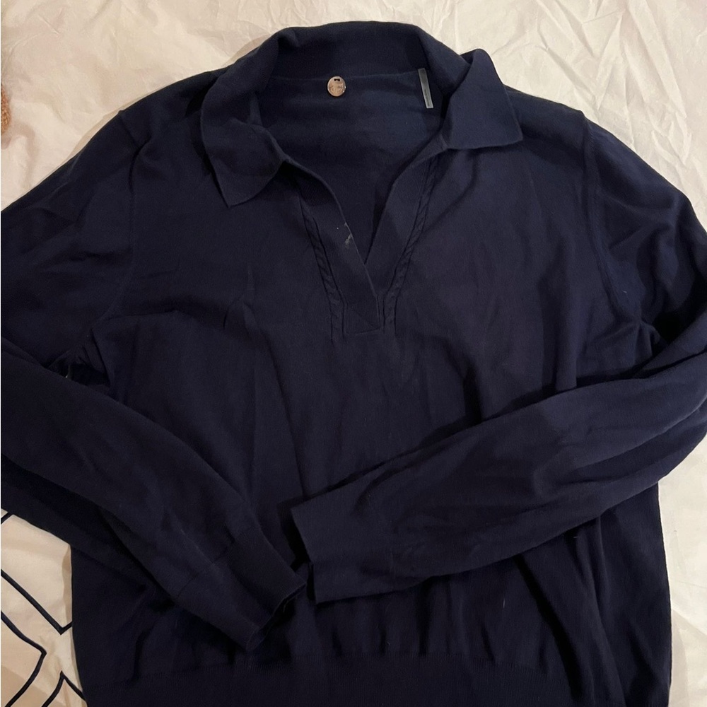 Margaret O’Leary back collared sweater
